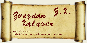 Zvezdan Kalaver vizit kartica